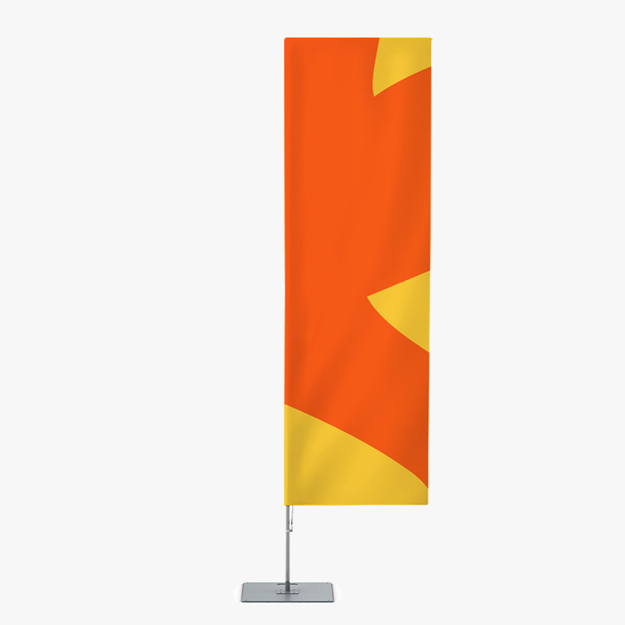 Bandiera rettangolare con grafica personalizzata